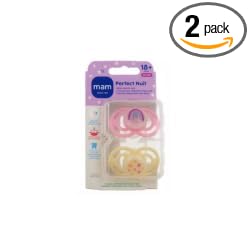 [RESIGILAT] MAM Suzete Perfect Nuit, 18+ luni, 2 bucăți, silicon, fosforescente, cu cutie de sterilizare, culori asortate