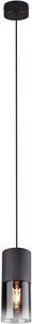 [RESIGILAT] Trio Lighting Robin, lampa suspendata, metal negru, sticla fumurie