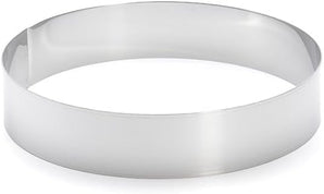 [RESIGILAT] Inel tort inox 22 cm, 4.5 cm, argintiu de Buyer