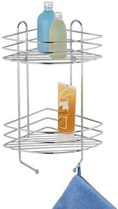 [RESIGILAT] WENKO Raft colt, 2 niveluri, otel, 23 x 43 x 30.5 cm, crom