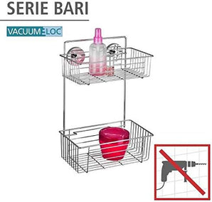 [RESIGILAT] Raft WENKO Bari 2 rafturi fara gaurire metalic 26x38x17 cm