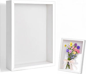 [RESIGILAT] Cadru 3D adanc pentru obiecte 20,3 x 25,4 cm alb