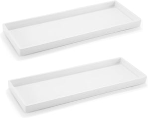 [RESIGILAT] Kingsea Set 2 Tavi, Dreptunghiulare 32,9x11,8x1,5 cm, Decor Baie