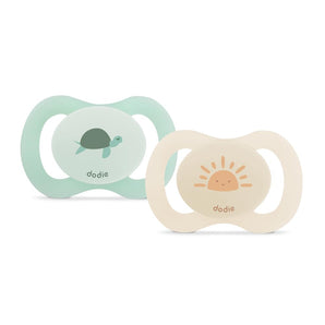 [RESIGILAT] DODIE, Suzeta anatomica nou-nascuti, 0-2 luni, verde, 2 buc