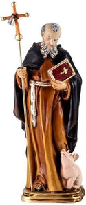 [RESIGILAT] Figurina San Antonius Abad Aur, pictata manual, 21 cm
