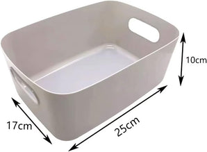 [RESIGILAT] 4 Cutii Depozitare Gri 25x17x10cm Multifunctionale