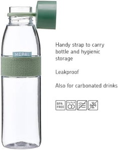 [RESIGILAT] Sticlă de apă Mepal Ellipse 500 ml, negru, reutilizabilă