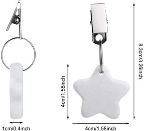 [RESIGILAT] Set 8 greutăți pentru fața de masă Star Shape albă