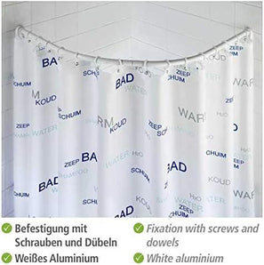 [RESIGILAT] Sina dus rotunda telescopica din aluminiu alb 80x80 cm