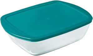 [RESIGILAT] Bol sticla Pyrex cu capac, dreptunghiular, 28x20 cm