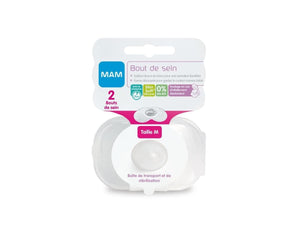 [RESIGILAT] Protecții mameloane MAM M, silicon soft 20 mm – 2 bucăți