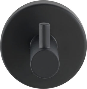 [RESIGILAT] WENKO Uno Bosio, Carlig perete, Negru Mat, Otel inoxidabil