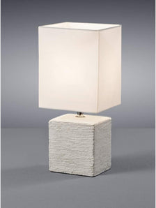 [RESIGILAT] Lampa de masa ceramica 1x E14 40W 29 cm abajur alb