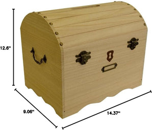 [RESIGILAT] Artemio Cutie decorativa pirat, lemn, 36.5 x 32 x 23 cm