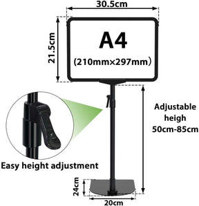 [RESIGILAT] Suport A4 reglabil, reutilizabil, vertical si orizontal, negru