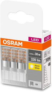 [RESIGILAT] Osram BASE LED PIN, 2,60 W, G9, alb cald, pachet de 3