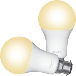 [RESIGILAT] Bec inteligent Trust WiFi B22, LED RGB, pachet de 2