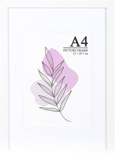 [RESIGILAT] Cadru alb A4 pentru fotografie cu sticla acrilica
