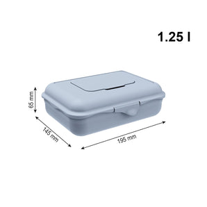 [RESIGILAT] Cutie pentru șervețele umede Rotho Babydesign 1,25L, albastru, etanșă, reîncărcabilă, fără BPA