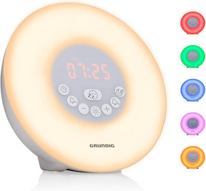[RESIGILAT] Ceas desteptator Grundig alb cu radio FM si lumina