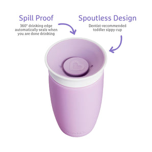 [RESIGILAT] Cana Munchkin Miracle 360, anti-curgere, mov, 296 ml