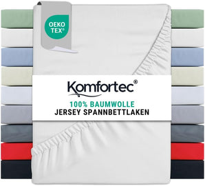 [RESIGILAT] Cearsaf pat elastic Jersey 100% bumbac 140x200 cm alb