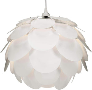[RESIGILAT] Lampa puzzle design flori abajur alb pentru plafon