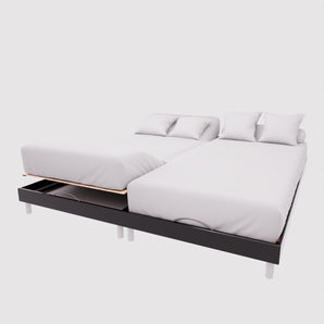 [RESIGILAT] Lenjerie pat bumbac alb 2x80x200 cm Soleil docre