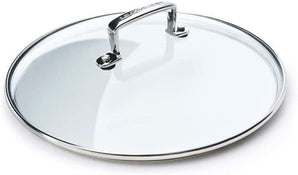 [RESIGILAT] Capac sticla Le Creuset, 30 cm, maner inoxidabil, negru