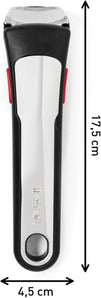 [RESIGILAT] Mâner detașabil Tefal Ingenio Premium Negru – Sistem 3 puncte, suport până la 10 kg, stivuibil, garanție 10 ani