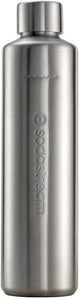 sodastream 0,8L DUO Thermic Metallflasche Edelstahl | Spülmaschinengeeignet | Kompatibel mit DUO & E-DUO | Hält bis zu 12 Stunden warm & kalt | 1er-Pack