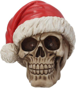 [RESIGILAT] Figura Nemesis Now Silent Night 17 cm – Craniu Moș Crăciun