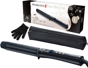 [RESIGILAT] Ondulator Remington Pearl CI9532, 32mm, ceramică cu perle, afișaj digital, mănușă inclusă, negru