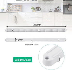 [RESIGILAT] Sine sertare OTTYMO 10 perechi 290mm albe din plastic