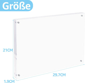 [RESIGILAT] Rama foto acrilica A4, plexiglas, birou, 21 x 29,7 cm