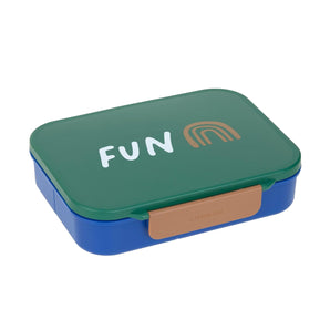 [RESIGILAT] Cutie de prânz Bento pentru copii, verde, cu compartimente etanșe, fără BPA, lavabilă în mașina de spălat vase