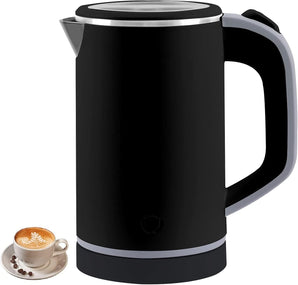 [RESIGILAT] Kettle mic 800ML pentru calatorii negru inoxidabil
