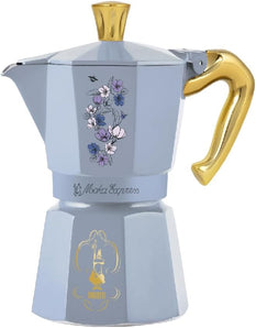 [RESIGILAT] Bialetti Moka Express Bridgerton 6 cani aluminiu albastru ciel