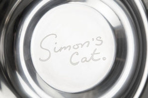 [RESIGILAT] Boluri pisici Simons Cat Napf plastic gri deschis 160 ml