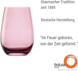 [RESIGILAT] Pahare ELEMENTS 465 ml liliac set 6 lavabile rezistente