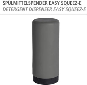 [RESIGILAT] Dozator lichid de spălat vase WENKO Easy Squeez-e, 250 ml, gri