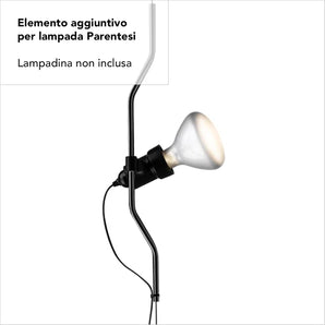[RESIGILAT] Dimmer Flos Parentesi, arc metalic, negru, vers dimmerabil