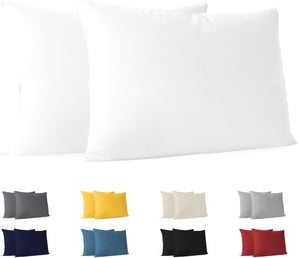 [RESIGILAT] Dreamzie Fete de perna 30x50 Set 2 Alb 100% Bumbac Jersey