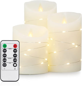 [RESIGILAT] Yinuo Candle LED, temporizator, telecomanda, decorare baie