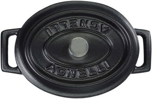 [RESIGILAT] Caserola ovala Agnelli fonta 3.3 litri negru mat