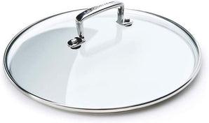 [RESIGILAT] Capac sticla Le Creuset, 30 cm, maner inoxidabil, negru