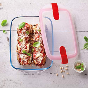 [RESIGILAT] Borcan Pyrex cu capac 23 x 15 x 6 cm 1,1 litru
