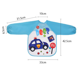 [RESIGILAT] Bibs pentru copii cu maneci lungi, set 4 bucati lavabile