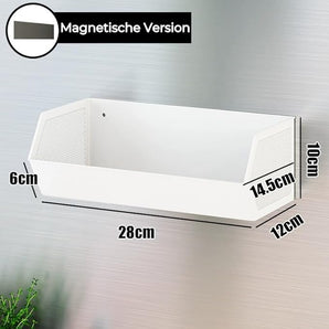 [RESIGILAT] Suport magnetic pentru frigider, alb, capacitate mare.