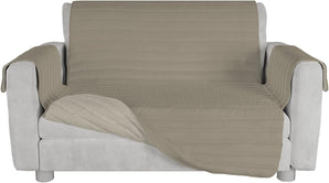 [RESIGILAT] Lenjerie pat TRENDY canapea microfibra 2 locuri taupe crem